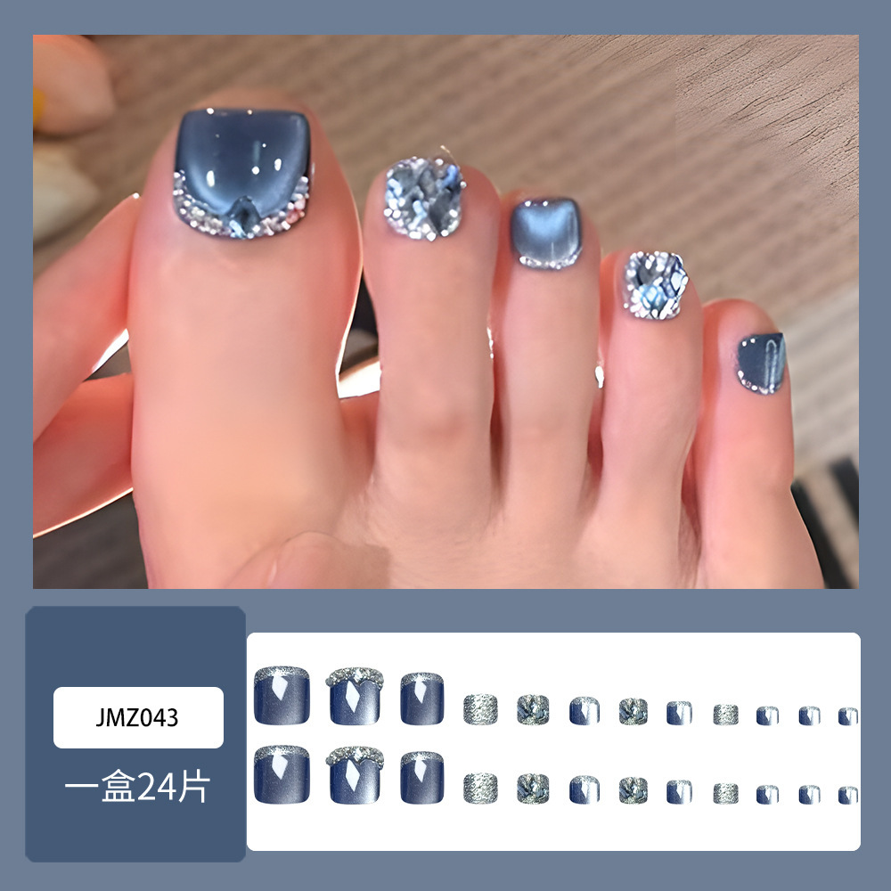 JMZ043 Dark Blue Pointed Diamond