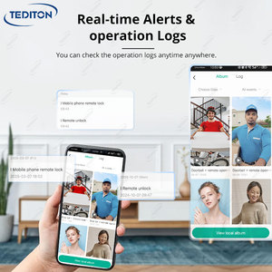 Tediton automatico Touch Finger blocco Tuya Wifi riconoscimento facciale della porta anteriore serratura palmare Smart Lock porta con la macchina fotografica - Product Image 3