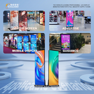 CAILIANG 640x1920 мм полноцветный светодиодный дисплей D1.53 D1.86 D2.0 D2.5 D3 D4 стендовый экран плаката с Wi-Fi управлением цифровой экран плаката - Product Image 4