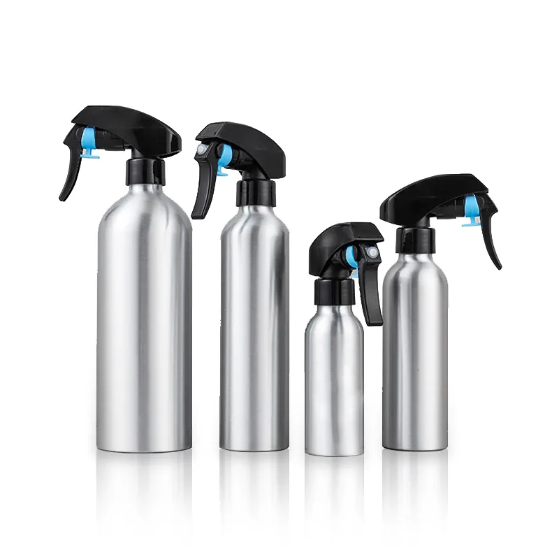 Bao Bì Mỹ Phẩm Bằng Nhôm Rỗng Chai Nước Dưỡng Da Bao Bì Kim Loại 100Ml 300Ml 400Ml 500Ml Màu Bạc Kèm Bơm Vít