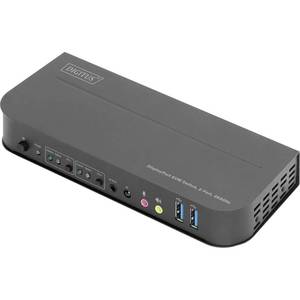 Digitus DS-12850 2+2 Port KVM Switch DisplayPort&reg;, HDMI Remote Control, Keyboard 3840 x 2160 Pixels (940910639332) - Product Image 1