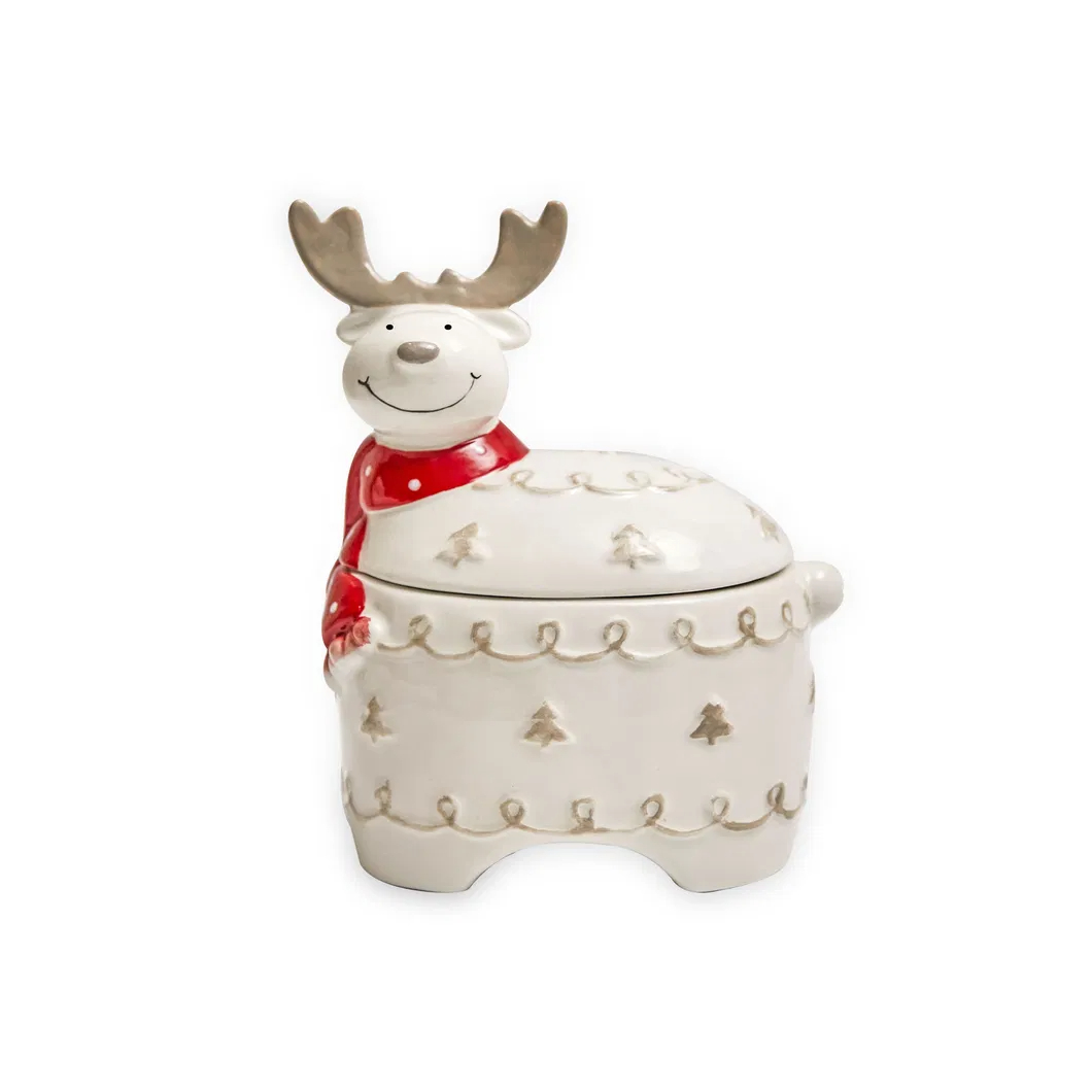 White deer head