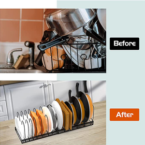 Giá Sắp Xếp Nồi-Giá Sắp Xếp Nồi Và Chảo Có Thể Mở Rộng Cho Tủ Giá Sắp Xếp Nắp Nồi 7 Ngăn Điều Chỉnh Được - Product Image 4