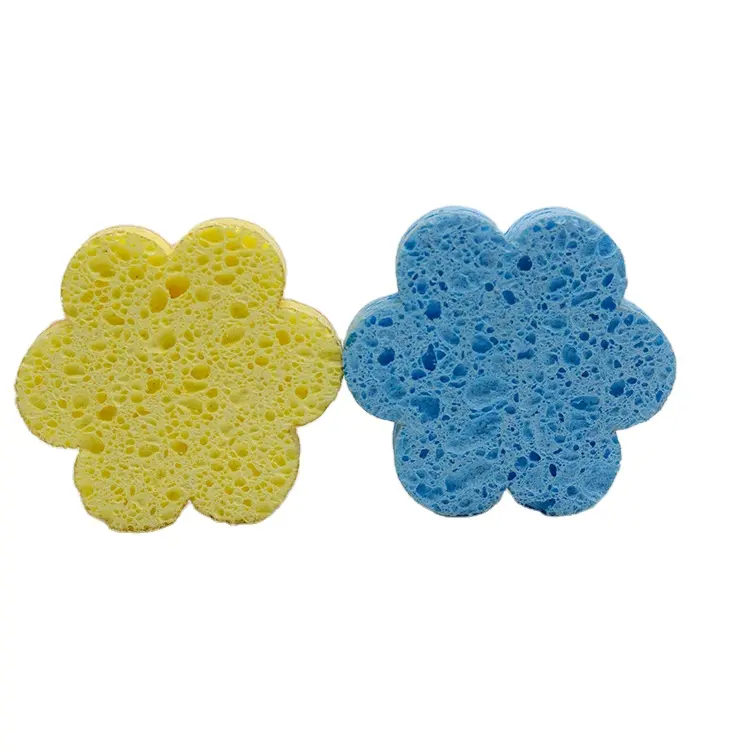Wholesale Multi-Color Compressed Kitchen Cleaning Sponge Block Cellulose Sponge