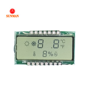 Sehr kleine programmier bare intelligente transparente trans flektive Stift monochrome alpha numerische 5-stellige Thermostat 7 Segmente tn lcd Anzeige - Product Image 5