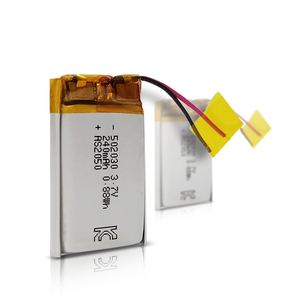 LiPoバッテリーAS502030 3.7V 240mAh充電式バッテリーペットトラッカー用