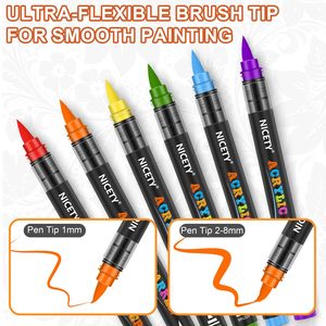 Set di 36 Pennarelli Acrilici con Inchiostro di Ricarica, Pennarelli per Vetro e Acrilico per Bambini, Pennarelli Spray - Product Image 1