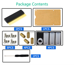 Connettore GPIO 40pin 2x20 pin(40pin) intestazione impilabile femmina Extra alta per Raspberry Pi A + Pi modello B + Pi 2 3 4B con Base acrilica