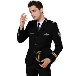 Özel Pilot üniforma havacılık üniforma havacı uçuş görevlisi erkekler güvenlik tulum iş elbiseleri kostüm - Product Image 1