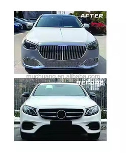 ชุด W213รถยนต์เต็มตัวสำหรับ merced/ES ben/z S Class W213 2016-2020ตัวกระจายกันชนหน้าและหลังอะไหล่อัพเกรด Maybach - Product Image 4