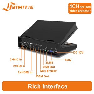 Avmatri-X Pvs0403u ตัวแปลงสัญญาณ4ch 10.1นิ้ว SDI & HDM-I วิดีโอแบบเรียลไทม์เครื่องกระจายเสียงถ่ายทอดสดอีเว้นท์ตัวสลับวิดีโอมิกเซอร์ - Product Image 5