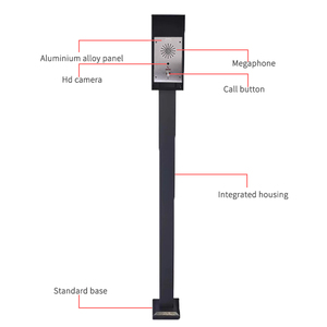 Sistema de intercomunicación de red IP con software POE Centro de llamadas Teléfono VOIP Micrófono de paginación Columna de alarma de emergencia