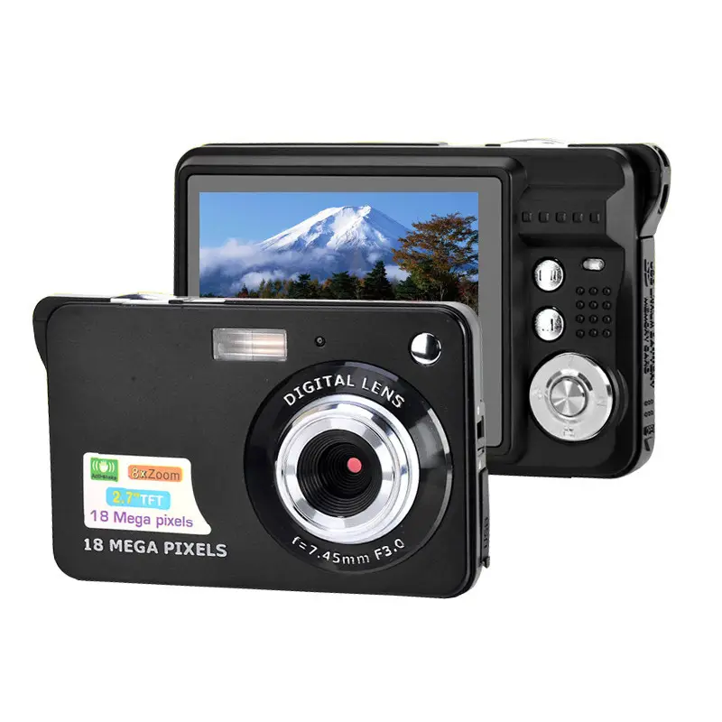 كاميرا فيديو رقمية رخيصة الثمن بدقة 18 ميجا بكسل كاميرا فيديو رقمية صغيرة مضادة للاهتزاز كاميرا فيديو إسقاط بدقة 1080 بكسل