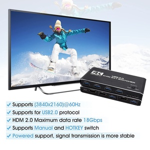 SY USB 3.0 KVM交换机HDMI 2端口支持4K @ 60HZ HDMI USB交换机，适用于2台计算机共享1台显示器和4台USB 3 - Product Image 5