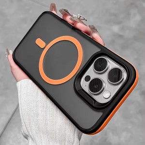 Lüks darbeye telefon iPhone kılıfları 16 15 14 13 12 11 Pro Max manyetik cep kapak Lens kamera koruma Funda geri kabuk - Product Image 2