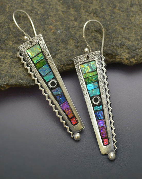 Ancient silver colored earrings
