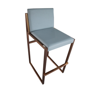 Hoge Kwaliteit Massief Hout Hotel Hoge Stoel Meubels Houten Hoge Barkruk Stoel Hoge Loft Barstoel - Product Image 5