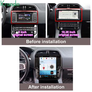 Krando 12.1 ''Jaguar f-pace 2016 - 2019 için Android otomatik Stereo araç navigasyon kafa ünitesi yerleşik kablosuz CarPlay 4G SIM kart - Product Image 2