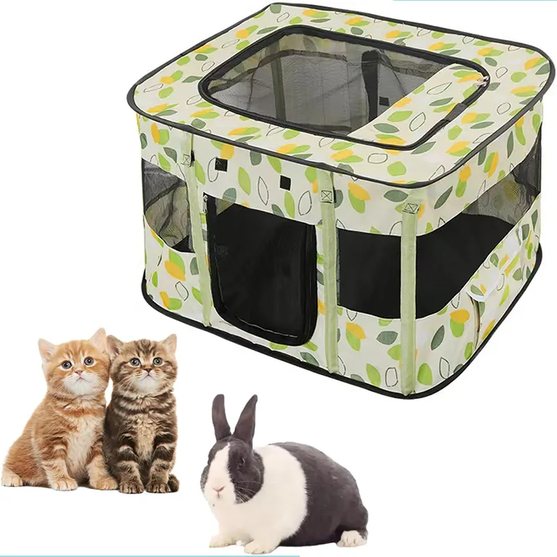 Portable Pet Playpen Foldable Collapsible Cats Exercise Enclosure Pen Tents Cat Delivery Isolation Room Dog Crates Kennel House