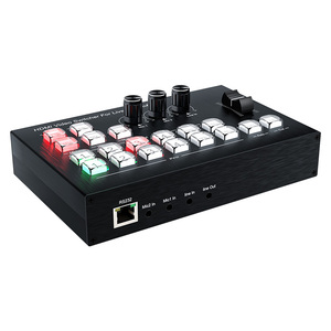 Multicamera Video <strong>Switcher</strong> with <strong>4</strong> x HDMI <strong>Inputs</strong> for live streaming