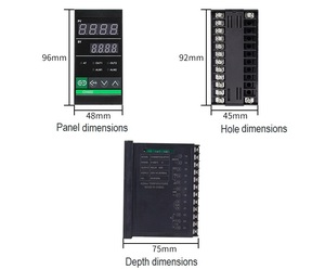 Relé inteligente CH402/SSR, pantalla LED, señales de entrada múltiples, control de temperatura inteligente PID