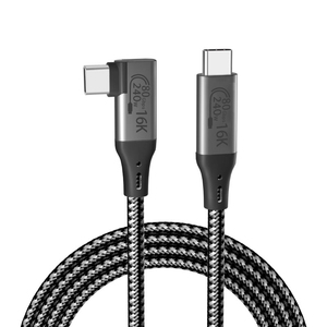 สาย USB4.2 80Gbps 240W ชาร์จเร็ว USB C TO USB C สายข้อศอกรองรับคู่16K 60Hz เข้ากันได้กับ Thunderbolt 5 - Product Image 2