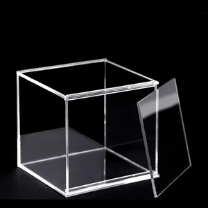 Acrylic hình chữ nhật hộp lưu trữ trong suốt hiện đại đa chức năng ủng hộ đám cưới lưu trữ bin - Product Image 1
