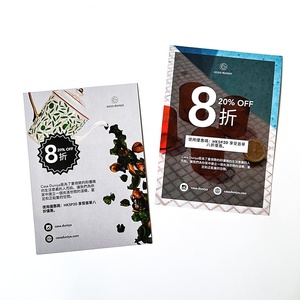 促销定制设计标志铜版纸印刷传单定制尺寸贺卡低最小起订量小企业手册 - Product Image 4