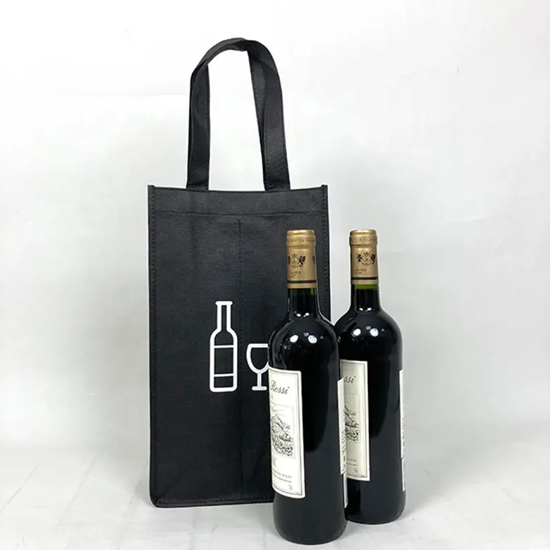 Sacs en toile de Jute et en coton pour vin, sac en néoprène, sac de refroidissement pour vin glacé, vente en gros,