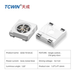 Tcwin TX1812 0,2 Вт Rgb СВЕТОДИОДНЫЕ Чипы Smd 5050 5 В встроенный микросхем полного спектра цифровой программируемый пиксовый диодный модуль ограждения, модуль светодиодной системы управления приложением pro max - Product Image 2