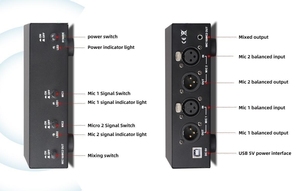 Professional <strong>Audio</strong> Interface Digital Sound Card Mixer for <strong>Microphone</strong> Musical Instrument Line <strong>Input</strong> Recording