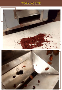 Pequeña cáscara de grano de cacao que elimina la piel Huller Peeler Cracker y Cracking Machine - Product Image 4