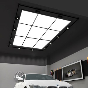 Oto detay mağazaları ve araba yıkama istasyonları için 9 Panel AYDINLATMA kare şekli gömme tavan ile Modern LED ızgara sistemi - Product Image 1