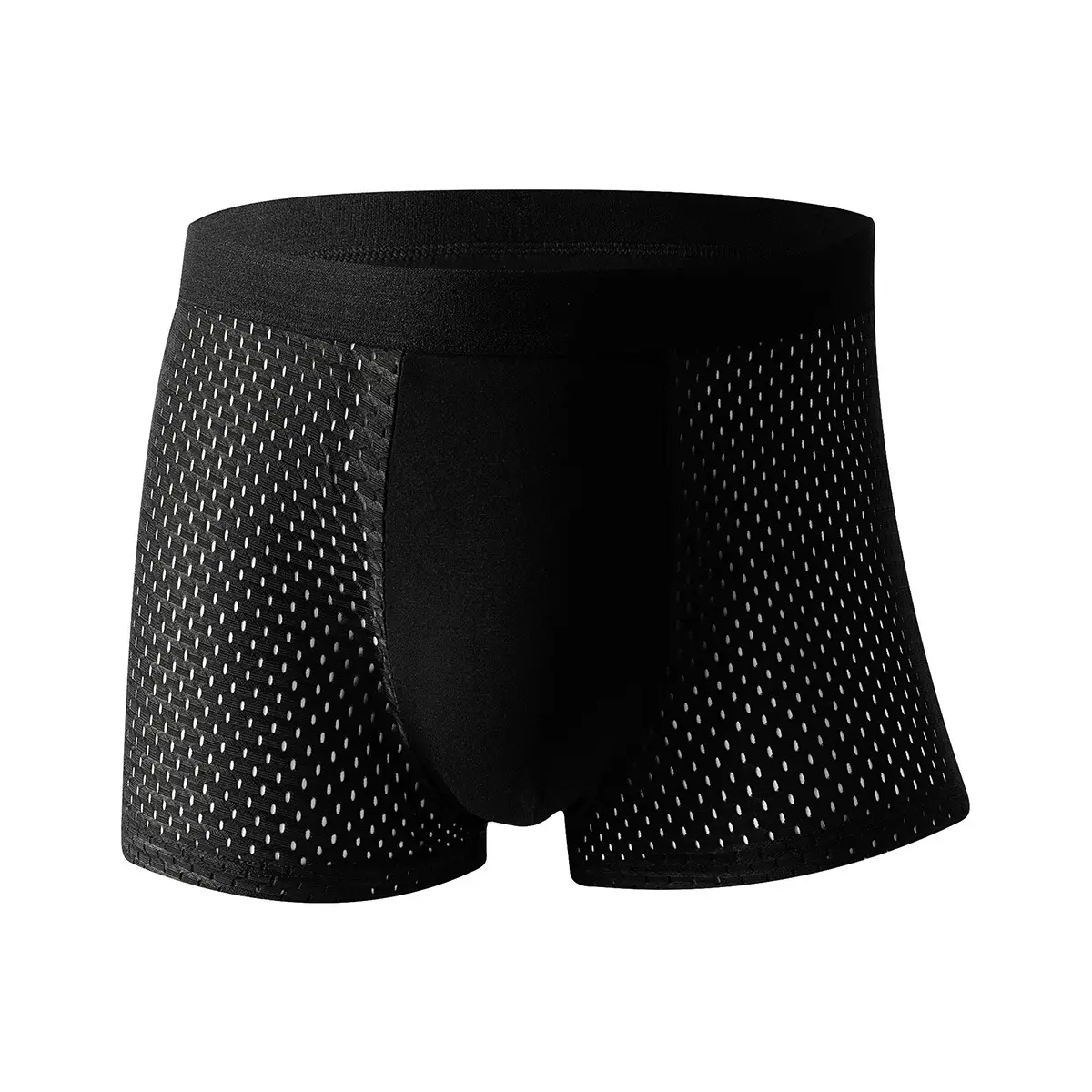 ODM OEM Offre Spéciale – Boxer en maille transparente pour homme, sous-vêtement Sexy en soie glacée