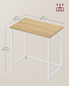 VASAGLE Home Office Furniture mesa de estudio de aprendizaje para estudiantes Diseño moderno Escritorio de computadora en forma de I - Product Image 6