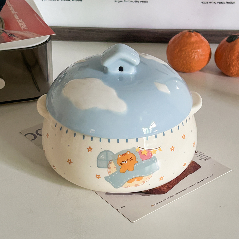 Bol à œufs cuit à la vapeur Cloud House-bleu-350ml