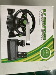 p4 Racing Game Steering Wheel for <strong>Ps</strong> 3 <strong>Ps</strong> 4 Pc Switch Nes Usb Car Steering-Wheel 180 Degree Rotation Vibration With Pedals - Product Image 4
