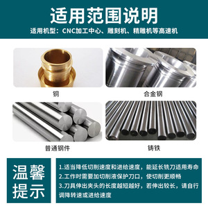 55 Degree Tungsten Steel Flat <strong>Cutter</strong> 4-Edge Decimal Point Milling <strong>Cutter</strong> Carbide Coated End Mill for CNC Machining - Product Image 2