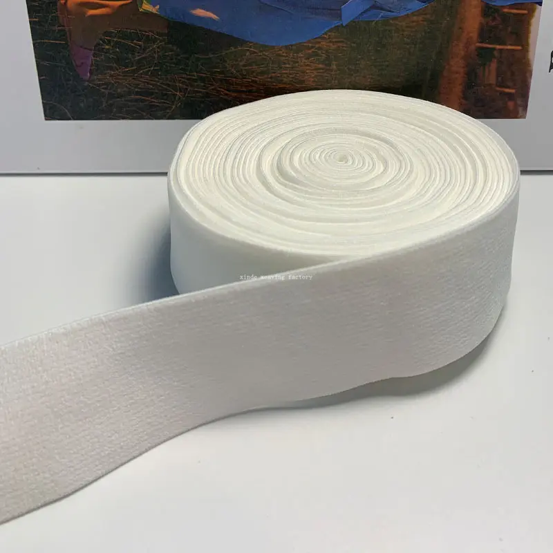 GUANGDONG XINDE özelleştirilmiş 3.5cm iç çamaşırı elastik külot bel bandı dokuma dokuma naylon yumuşak elastik dokuma