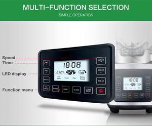 2000w Tritan Jar Fruit LCD Display Preset <strong>Program</strong> Fruit Blender with GS,LFGB,EMC,ERP,REACH,ROHS - Product Image 4