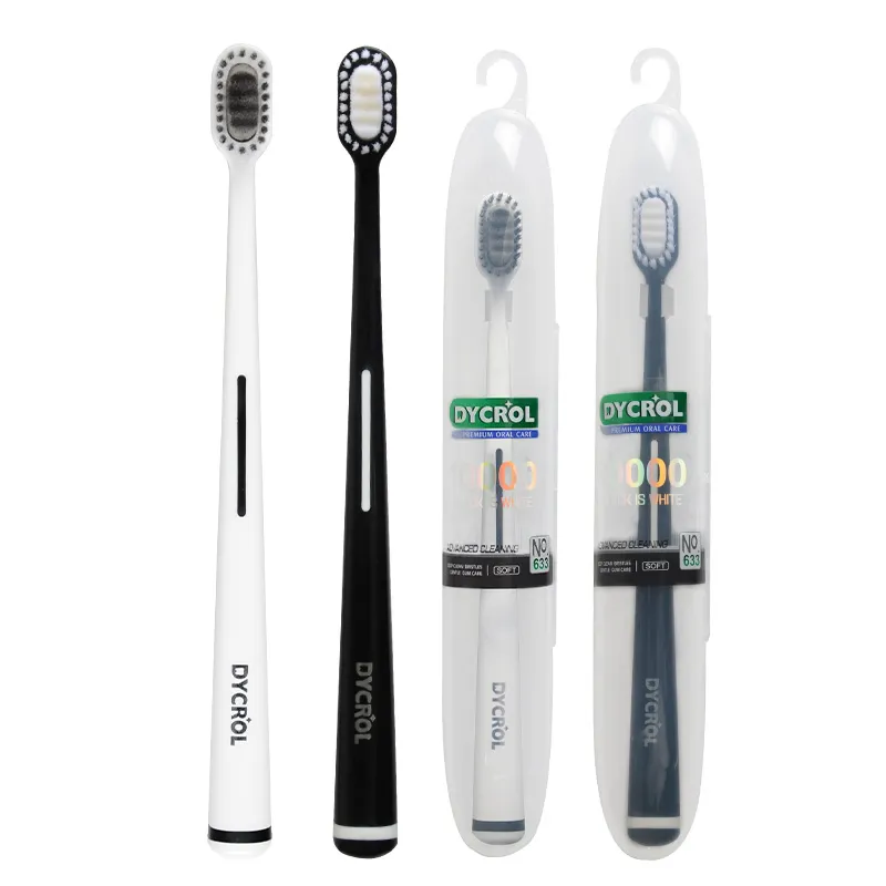 DYCROL-cepillo de dientes Ultra suave para masaje de encías, cuidado personalizado, cerdas Nano 10000