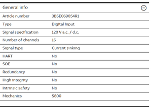 Original NEW DI828 <strong>16</strong>-<strong>Channel</strong> Digital <strong>Input</strong> <strong>Module</strong> for AC/DC 120V in Stock AC800M 800xA S800 I/O 3BSE069054R1 - Product Image 4