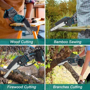 Chuỗi Saw <span class=keywords><strong>Chainsaw</strong></span> bán buôn nhà máy cung cấp ngoài trời Pin gỗ máy cắt điện Cutter Chain Saw Mini <span class=keywords><strong>Chainsaw</strong></span> - Product Image 5