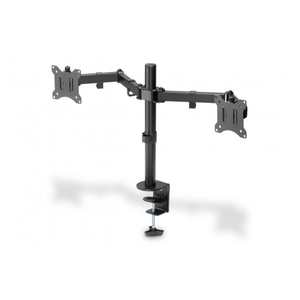 15 "ila 32" (VESA 75 / 100) arası monitörler için kelepçe montajlı DIGITUS evrensel çift monitör tutucu, 8 kg'a kadar (monitör başına) - Product Image 1