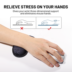 Reduced Fringe Wrist Rest Deskpad Silicone PC Rubber Gaming <strong>Mouse</strong> Pad Memory Foam <strong>Mouse</strong> Pad <strong>Computer</strong> Accessories for Office - Product Image 3