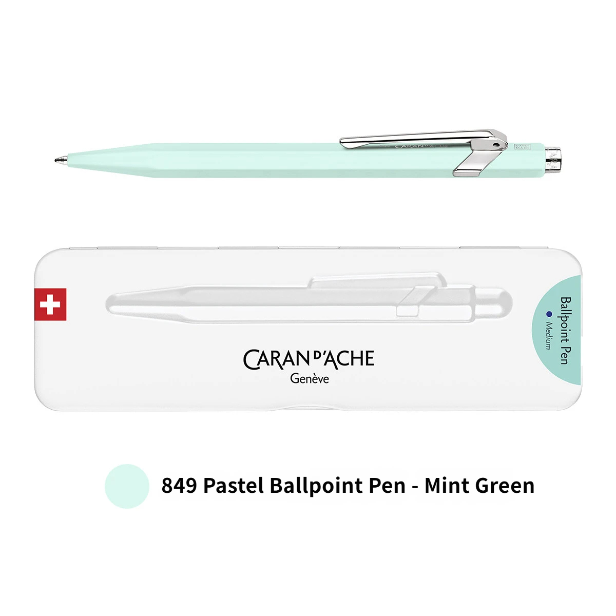 Stylo à bille pastel 849, vert menthe
