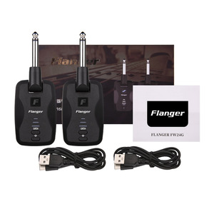 Sistema inalámbrico de doble canal Flatsons FW2D de 2,4 GHz para conexiones de guitarra/teclado/altavoz - Product Image 4