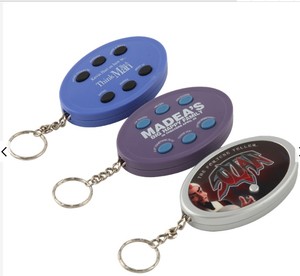 Biểu tượng tùy chỉnh 6 ghi nói chuyện nút ABS Keychain âm nhạc hiệu ứng âm thanh cá nhân bằng giọng nói Keyring - Product Image 1