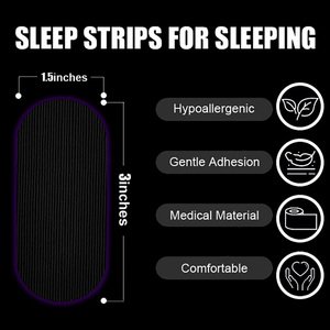 Vireo Latex-free Oil-proof Sweat-proof Nasal Tiras Evitar Ronco Soft Silk Mouth Tape para dormir - Product Image 5