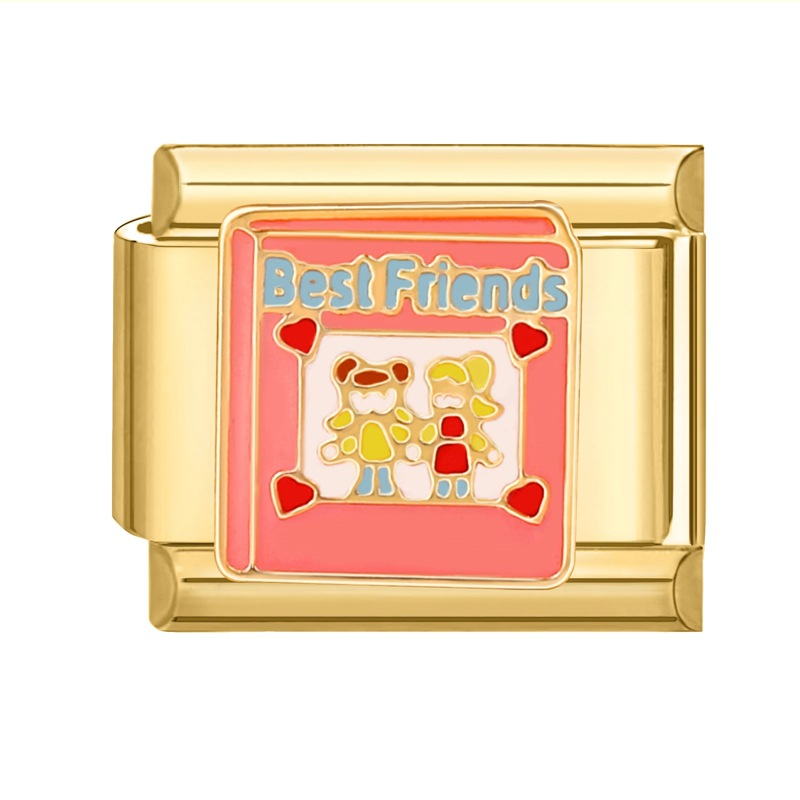 Meilleurs amis fond d'or